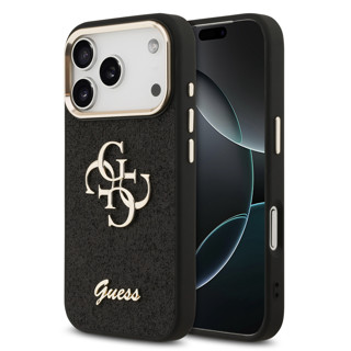 Imagen de FUNDA GUESS IPHONE 17 PRO LOGO GLITTER BLACK 7935