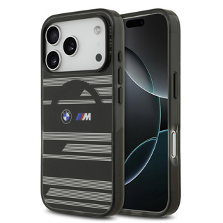 Imagen de FUNDA BMW IPHONE 17 PRO MAGSAFE METAL BLACK M LINE 0639