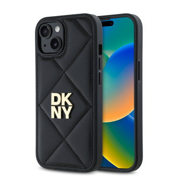 Imagen de FUNDA DKNY IPHONE 15 QUILTED LOGO BLACK 0958