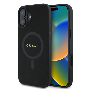 Imagen de FUNDA GUESS IPHONE 16 MAGSAFE SAFF BLACK 2401