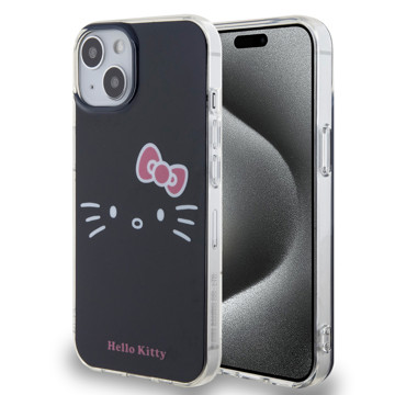 Imagen de FUNDA HELLO KITTY IPHONE 13 14 FACE BLACK 4995