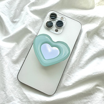 Imagen de POP CORAZON ESPEJO CELESTE