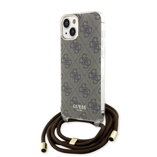 Imagen de FUNDA GUESS IPHONE 14 PRINT CORREA BROWN 8027