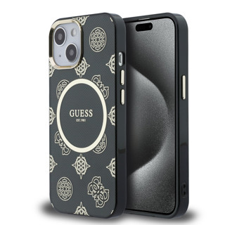 Imagen de FUNDA GUESS IPHONE 15 MAGSAFE PEONY BLACK 8687