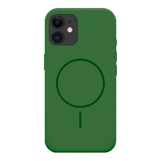 Imagen de PROTECTOR IPHONE 11 SILICONA MAGSAFE VERDE MILITAR