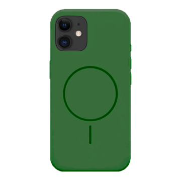 Imagen de PROTECTOR IPHONE 11 SILICONA MAGSAFE VERDE MILITAR