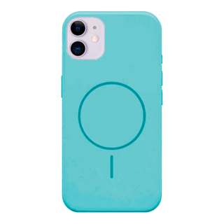 Imagen de PROTECTOR IPHONE 11 SILICONA MAGSAFE TURQUESA