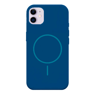 Imagen de PROTECTOR IPHONE 11 SILICONA MAGSAFE AZUL