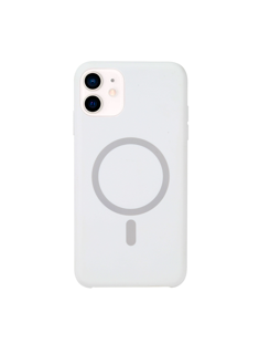 Imagen de PROTECTOR IPHONE 12 SILICONA MAGSAFE WHITE