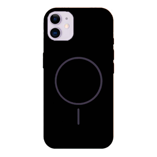 Imagen de PROTECTOR IPHONE 12 SILICONA MAGSAFE NEGRO