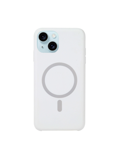 Imagen de PROTECTOR IPHONE 15 SILICONA MAGSAFE WHITE