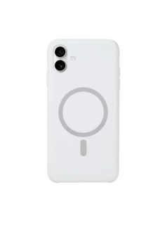 Imagen de PROTECTOR IPHONE 16 SILICONA MAGSAFE BLANCO