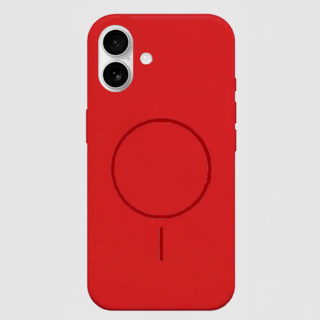Imagen de PROTECTOR IPHONE 16 SILICONA MAGSAFE RED