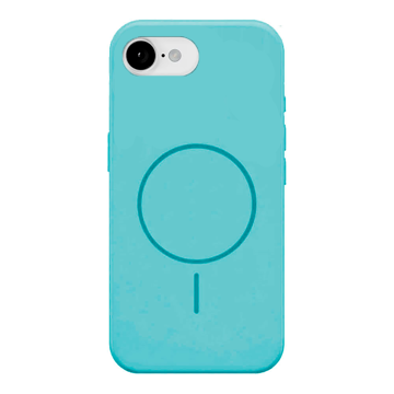 Imagen de PROTECTOR IPHONE 16E SILICONA MAGSAFE TURQUESA