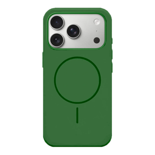 Imagen de PROTECTOR IPHONE 17 PRO SILICONA MAGSAFE VERDE MILITAR