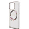 Imagen de FUNDA GUESS IPHONE 15 PRO MAGSAFE FLOWERS BLACK 1300