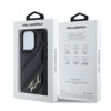 Imagen de FUNDA KARL LAGERFELD IPHONE 15 PRO SIGNATURE BLACK 2243