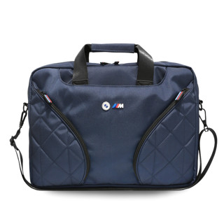 Imagen de BMW COMPUTER BAG 15" NYLON POKETS Y LOGO METAL NAVY 0272