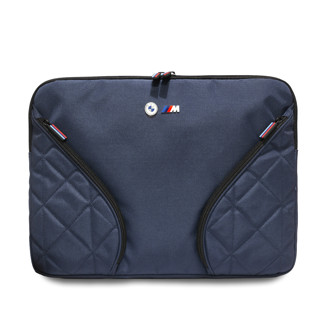Imagen de BMW COMPUTER SLEEVE 16" NYLON POKETS Y LOGO METAL NAVY 0296
