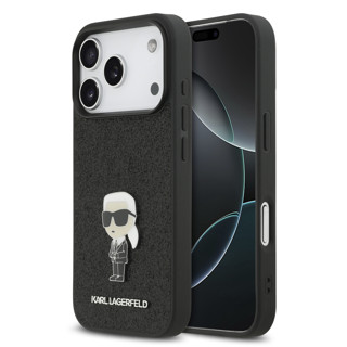 Imagen de FUNDA KARL LAGERFELD IPHONE 17 PRO IKONIK LOGO BLACK 9633
