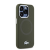 Imagen de FUNDA LACOSTE IPHONE 15 PRO MAX MAGSAFE SILICONE KHAKI LOGO 0260