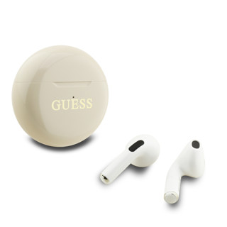 Imagen de GUESS HAND FREE TWS ROUND BEIGE LOGO 1801