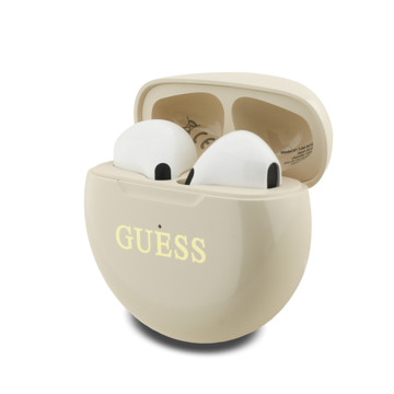 Imagen de GUESS HAND FREE TWS ROUND BEIGE LOGO 1801