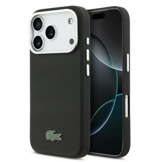 Imagen de FUNDA LACOSTE IPHONE 17 PRO MAGSAFE PETIT PIQUE BLACK 1418