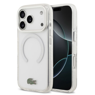 Imagen de FUNDA LACOSTE IPHONE 17 PRO MAGSAFE CLEAR WHITE 2019