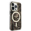 Imagen de FUNDA GUESS IPHONE 14 PRO MAGSAFE LEOPARD BROWN 0251