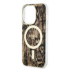 Imagen de FUNDA GUESS IPHONE 14 PRO MAGSAFE LEOPARD BROWN 0251