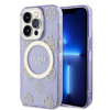 Imagen de FUNDA GUESS IPHONE 14 PRO MAGSAFE PEONY PURPLE/GOLD 0398