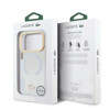 Imagen de FUNDA LACOSTE IPHONE 17 PRO MAGSAFE CLEAR GOLD 2491