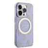Imagen de FUNDA GUESS IPHONE 14 PRO MAGSAFE PEONY PURPLE/GOLD 0398
