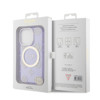 Imagen de FUNDA GUESS IPHONE 14 PRO MAGSAFE PEONY PURPLE/GOLD 0398