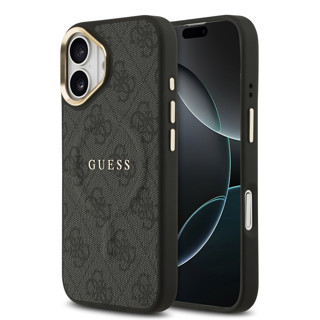 Imagen de FUNDA GUESS IPHONE 16 MAGSAFE LOGOS CLASSIC BLACK 8998
