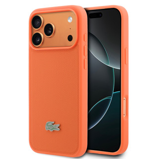 Imagen de FUNDA LACOSTE IPHONE 17 PRO MAX MAGSAFE PETIT PÍQUE ORANGE 8374