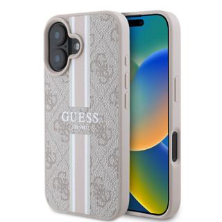 Imagen de FUNDA GUESS IPHONE 16 STRIPES PINK 2166