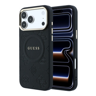 Imagen de FUNDA GUESS IPHONE 17 PRO MAX MAGSAFE LOGO STAMP BLACK 9704
