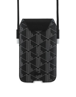 Imagen de LACOSTE PHONE BAG MONOGRAM BLACK 8441