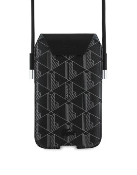 Imagen de LACOSTE PHONE BAG MONOGRAM BLACK 8441