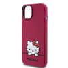 Imagen de FUNDA HELLO KITTY IPHONE 15 SILICON RED 7378