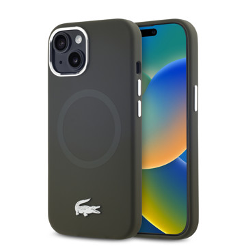 Imagen de FUNDA LACOSTE IPHONE 15 MAGSAFE KHAKI 0239