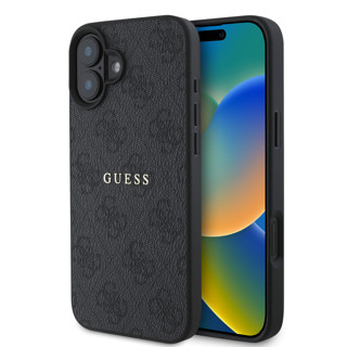 Imagen de FUNDA GUESS IPHONE 16 MAGSAFE LOGO BLACK 8901