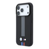 Imagen de FUNDA BMW IPHONE 18 PRO MAGSAFE  QUADRILLE KEVLAR TRICOLOR PRINT LINES BLACK 9638