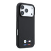 Imagen de FUNDA BMW IPHONE 18 PRO MAGSAFE QUADRILLE KEVLAR W/ TRICOLOR & METAL LOGO BLACK  9034