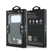 Imagen de FUNDA BMW IPHONE 18 PRO MAGSAFE QUADRILLE KEVLAR W/ TRICOLOR & METAL LOGO BLACK  9034
