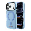 Imagen de FUNDA BMW IPHONE 18 PRO MAX MAGSAFE IML FROSTED METAL LOGO & TRIMS LIGHT BLUE  2523