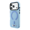 Imagen de FUNDA BMW IPHONE 18 PRO MAX MAGSAFE IML FROSTED METAL LOGO & TRIMS LIGHT BLUE  2523