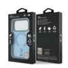 Imagen de FUNDA BMW IPHONE 18 PRO MAX MAGSAFE IML FROSTED METAL LOGO & TRIMS LIGHT BLUE  2523